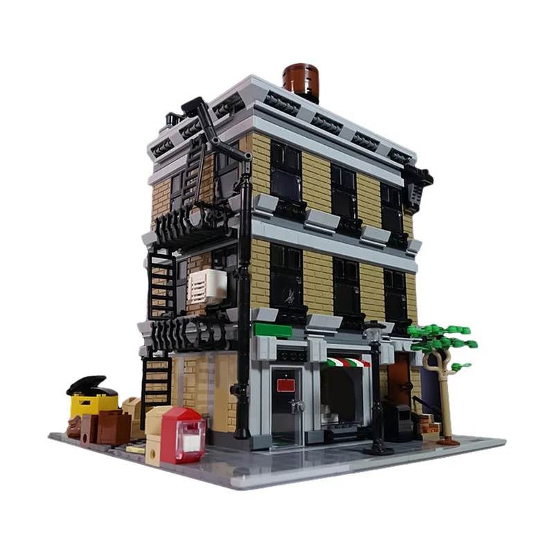 GOBRICKS MOC 162822 Peter Parker's Apartment Modular Building - YWOBB