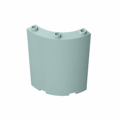 GOBRICKS GDS-774 Cylinder Quarter 4 x 4 x 6 - YWOBB