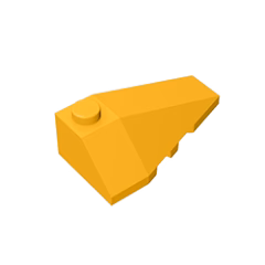 GOBRICKS GDS-754 Wedge 4 x 2 Triple Right - YWOBB