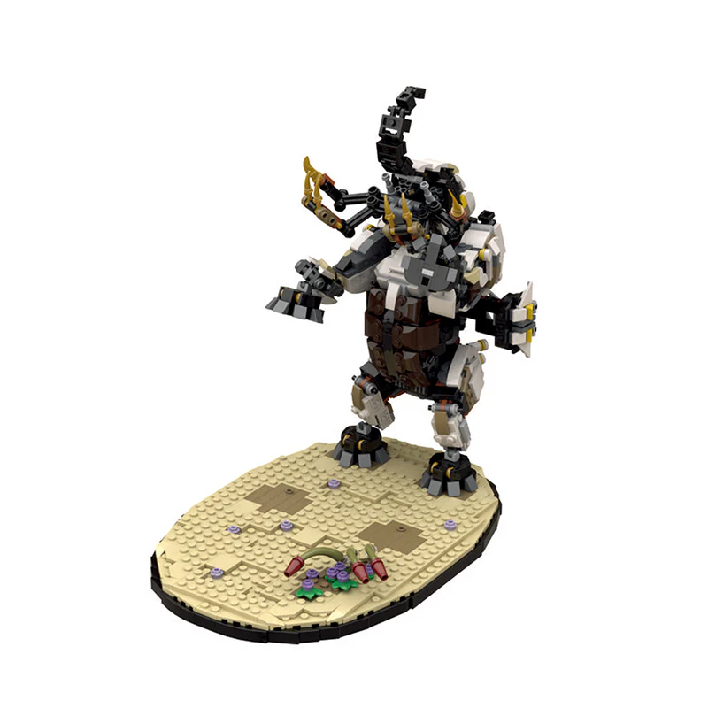 GOBRICKS MOC 125382 Horizon Forbidden West Tremortusk with Stand - YWOBB