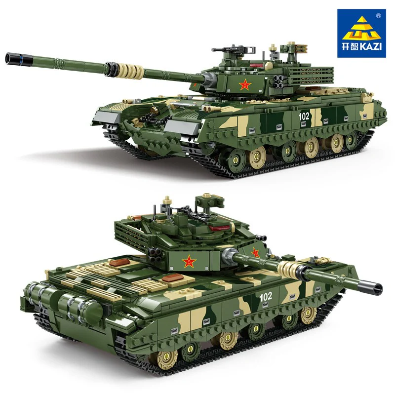 KAZI KY 10010 Military Building Blocks 99A Tank - YWOBB