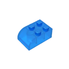 GOBRICKS GDS-722 Curved 3 x 2 x 1 with Four Studs - YWOBB