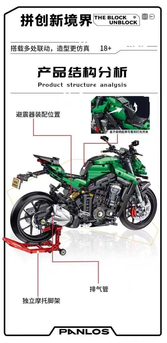 PANLOS 672107 1:5 Kawasaki Z1000 - YWOBB
