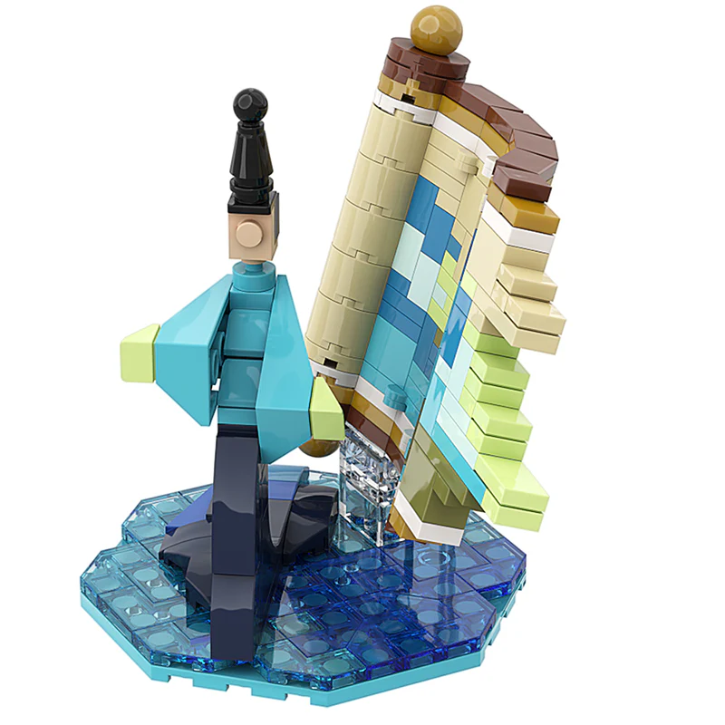 GOBRICKS MOC A0165 Green mountains and rivers - YWOBB