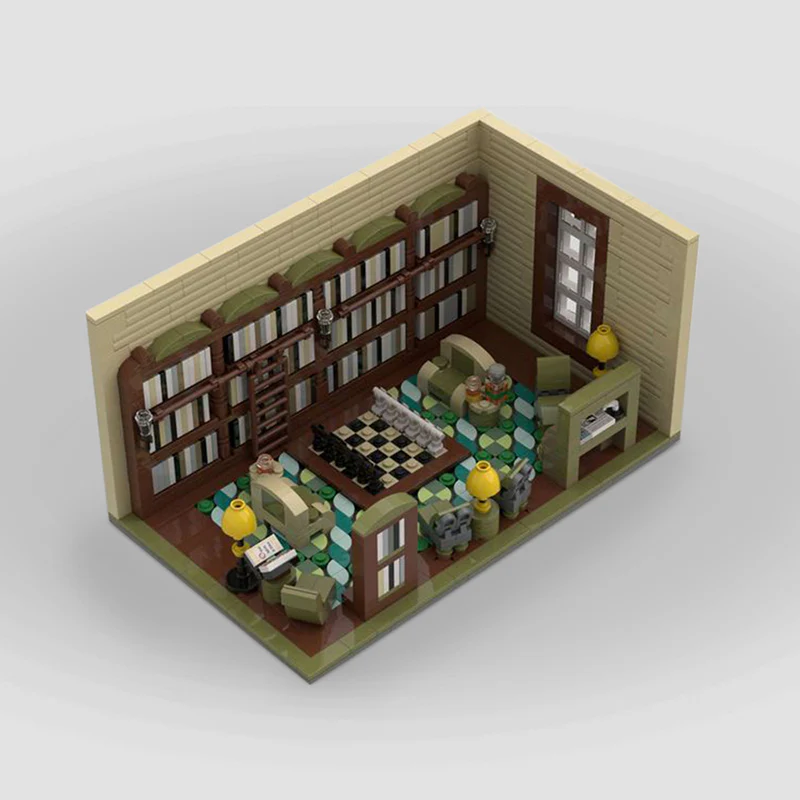 GOBRICKS MOC 129589 Library - YWOBB