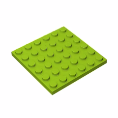GOBRICKS GDS-523 Plate 6 x 6 - YWOBB