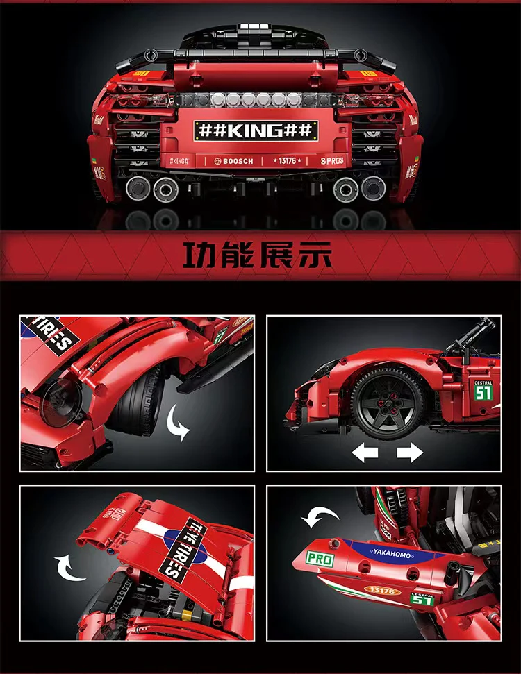 Mould King 13176 Porsche 911 OVP EU Warehouse Version - YWOBB