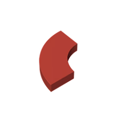 GOBRICKS GDS-1277 Round Corner 2 x 2 Macaroni - YWOBB