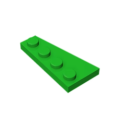 GOBRICKS GDS-549  Plate 4 x 2 Right - YWOBB