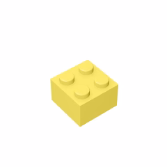 GOBRICKS GDS-540 Brick 2 x 2 - YWOBB