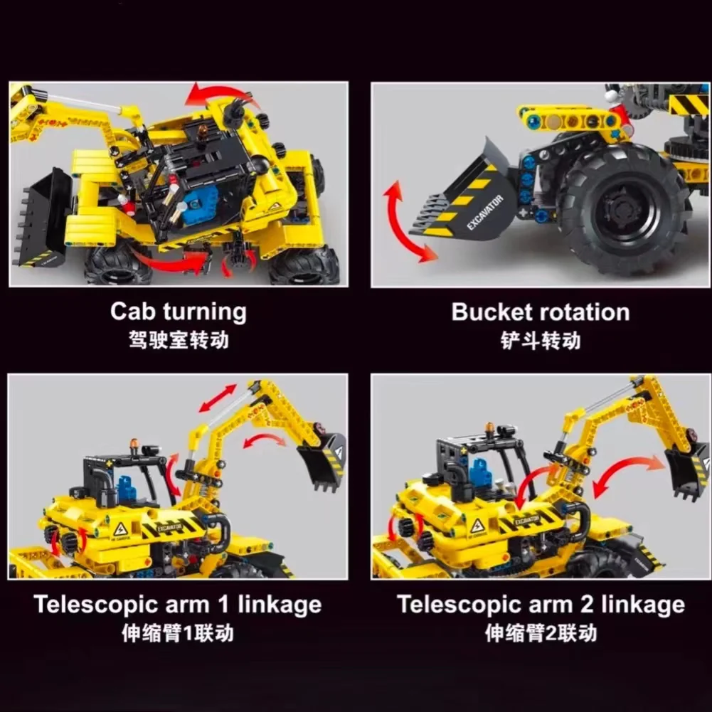 TGL T3037-3038 PULL BACK Urban Engineering Series Forklift Excavator - YWOBB