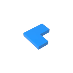 GOBRICKS GDS-567 Tile 2 x 2 Corner - YWOBB