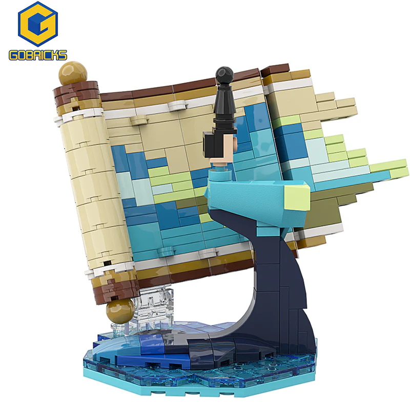 GOBRICKS MOC A0165 Green mountains and rivers - YWOBB