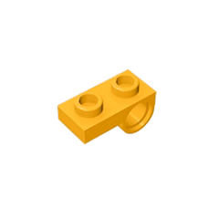 GOBRICKS GDS-854  Modified 1 x 2 with Pin Hole on Bottom - YWOBB