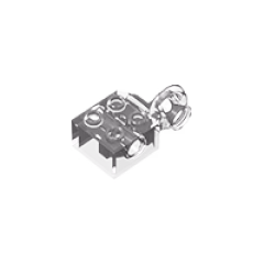 GOBRICKS GDS-1088 Brick Modified 2 x 2 with Pin Holes and Rotation Joint Ball Half - YWOBB