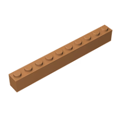 GOBRICKS GDS-537 Brick 1 x 10 - YWOBB