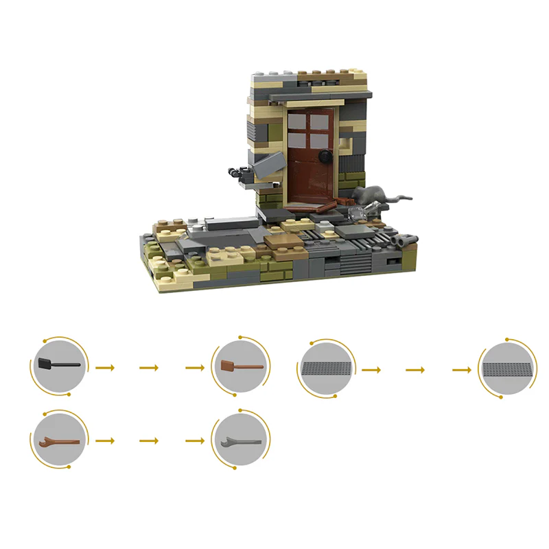 GOBRICKS MOC 47680 TLOU-Minimal-Joel and Elli - YWOBB