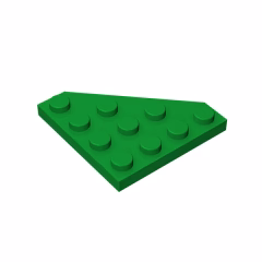 GOBRICKS GDS-554  Plate 4 x 4 Cut Corner - YWOBB