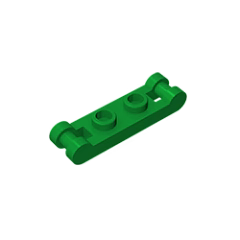 GOBRICKS GDS-734  Modified 1 x 2 with Bar Handles on Ends - Closed Ends - YWOBB