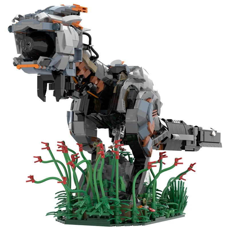 GOBRICKS MOC A1300 Zero Dawn on the Horizon - Red Eyed Observer - YWOBB