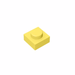 GOBRICKS GDS-501 Plate 1 x 1 - YWOBB