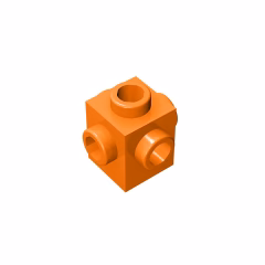 GOBRICKS GDS-650  Modified 1 x 1 with Studs on 4 Sides - YWOBB