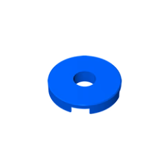 GOBRICKS GDS-965 Round 2 x 2 with Hole - YWOBB