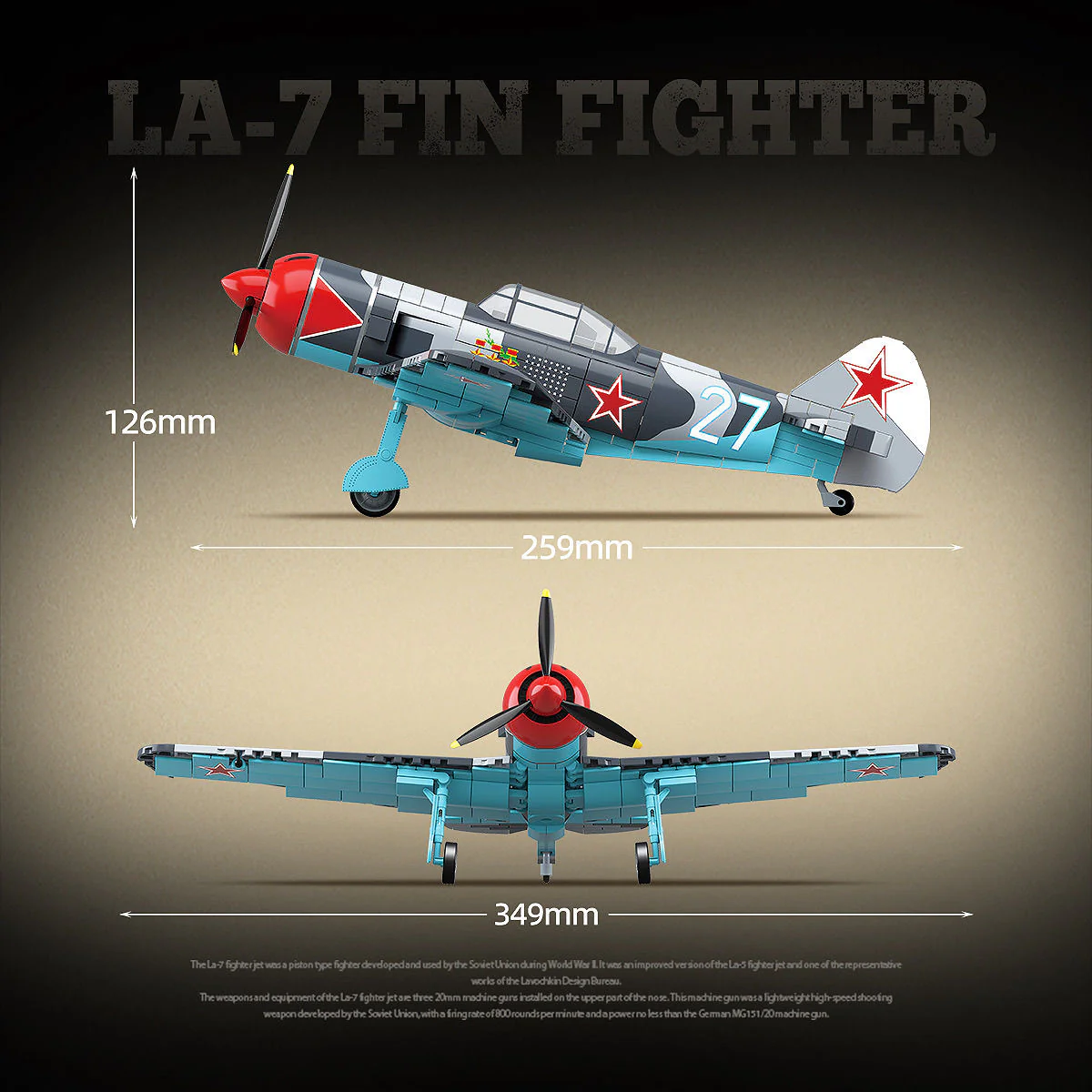 Quan Guan 100286 LA-7 Fin Fighter - YWOBB