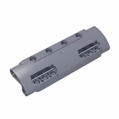 GOBRICKS GDS-1012 Panel Curved 11 x 3 with 10 Pin Holes through Panel Surface - YWOBB