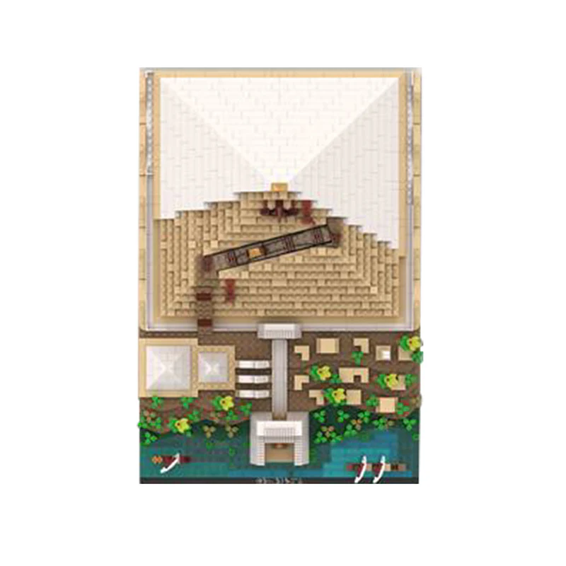 GOBRICKS MOC 116457 Building of the Great Pyramid - YWOBB