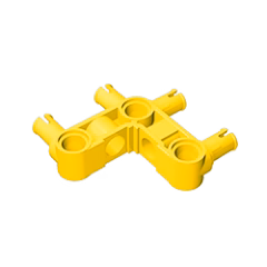 GOBRICKS GDS-1005 Pin Connector Perpendicular 3 x 3 Bent with 4 Pins - YWOBB