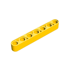 GOBRICKS GDS-665 Liftarm Thick 1 x 7 - YWOBB