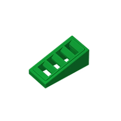 GOBRICKS GDS-838 Slope 18 2 x 1 x 2/3 with 4 Slots - YWOBB