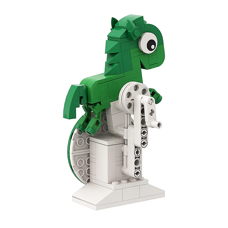 GOBRICKS MOC A0166Y02 another green horse - YWOBB