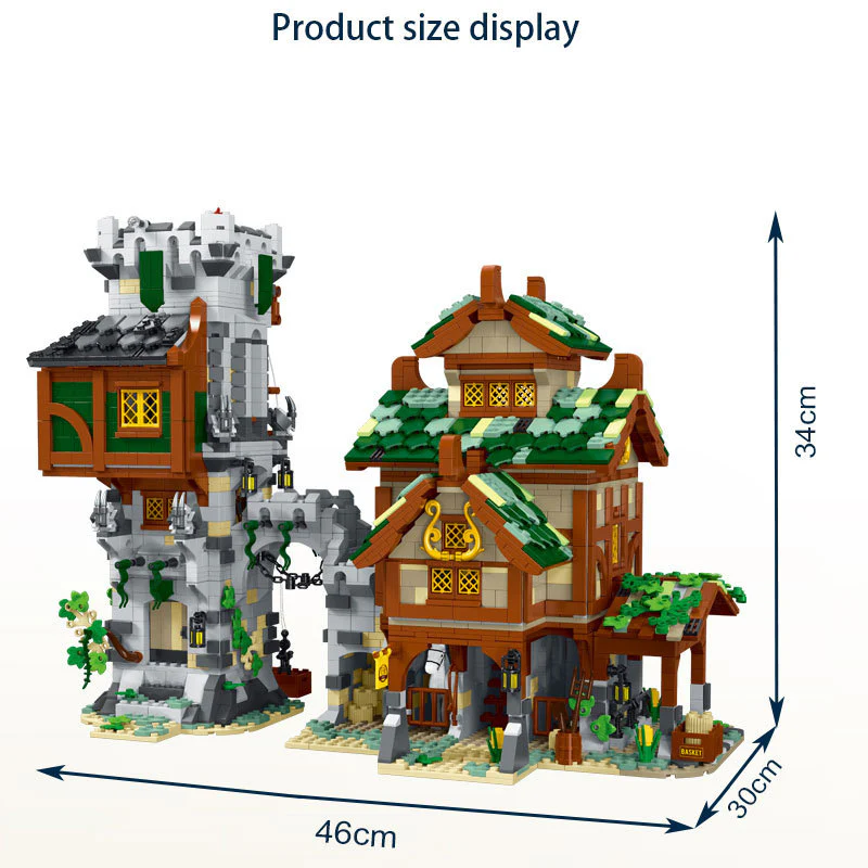 Mork 033001 MEDIEVAL Medieval Guard Tower and Stable - YWOBB