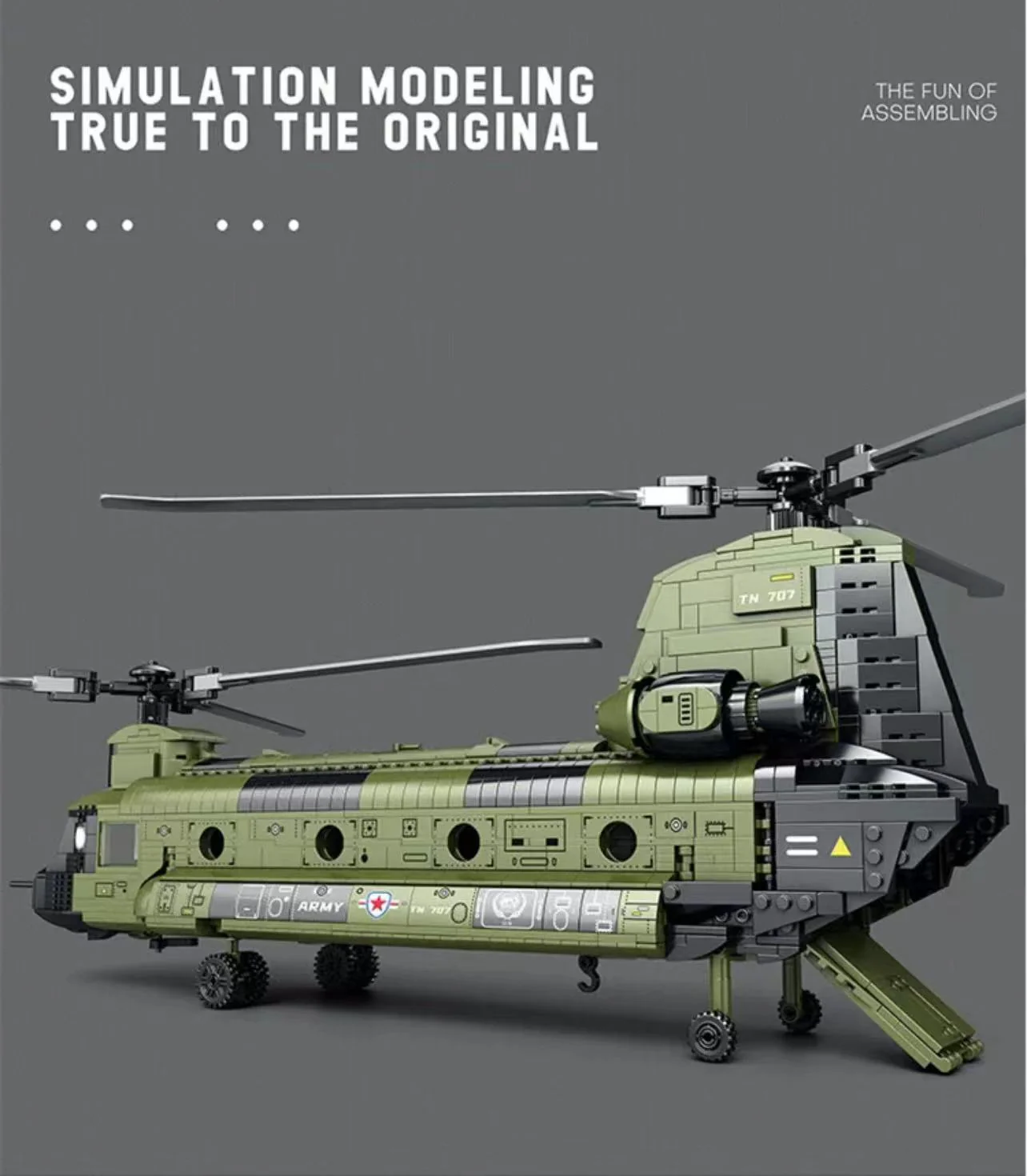 Reobrix 33031 CH-47 Transport Helicopter Chinook - YWOBB