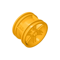 GOBRICKS GDS-1231 Wheel 30.4mm D. x 20mm with No Pin Holes and Reinforced Rim - YWOBB