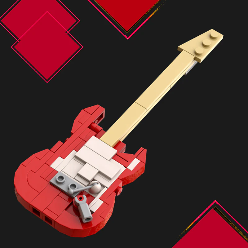 GOBRICKS MOC 93232 Fender Stratocaster - YWOBB