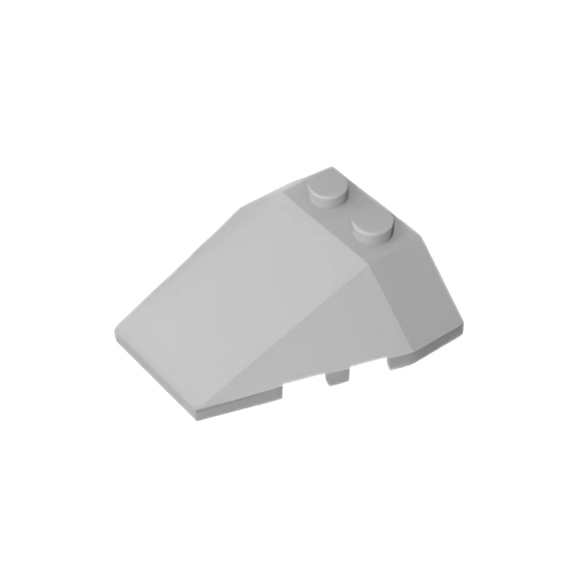GOBRICKS GDS-1584 Wedge 4 x 4 Triple with Stud Notches - YWOBB