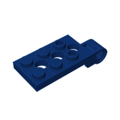 GOBRICKS GDS-853 Hinge Plate 2 x 4 with Pin Hole and 3 Holes - Top - YWOBB