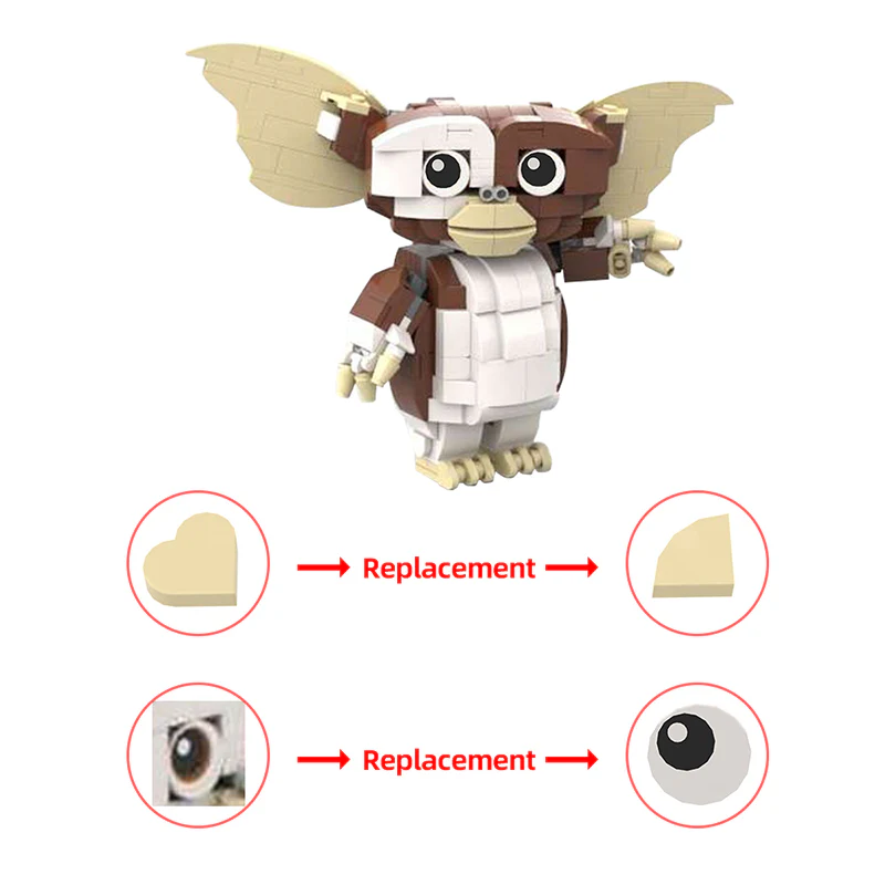 GOBRICKS MOC 145839 Gizmo le mogwai - YWOBB