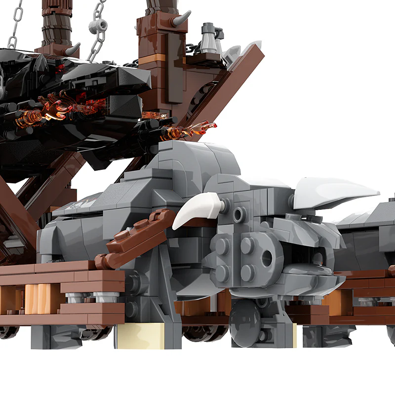 GOBRICKS MOC 135811 Battering ram-Grond - YWOBB