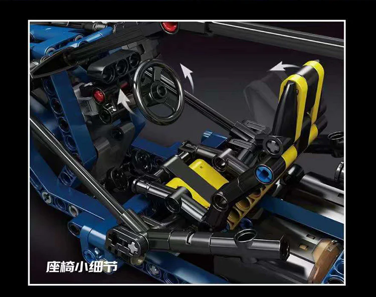 Mould King 18018 Lighting Racing Car - YWOBB