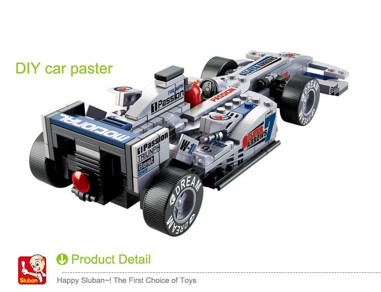 SLUBAN M38-B0352 The F1 SILVER Racing Car - YWOBB