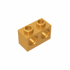 GOBRICKS GDS-624 Brick 1 x 2 with Holes - YWOBB