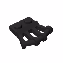 GOBRICKS GDS-771 Modified 1 x 2 with Angled Bar Handles on Side - Closed Ends - YWOBB