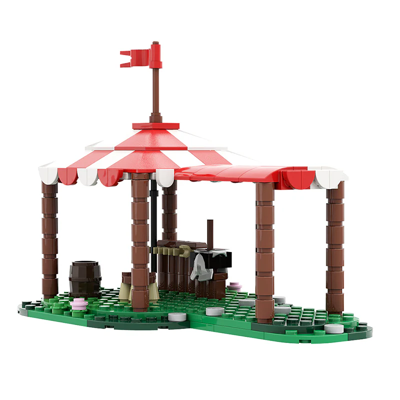 GOBRICKS MOC 82398 Knights Tent - YWOBB