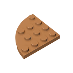 GOBRICKS GDS-569 Round Corner 4 x 4 - YWOBB