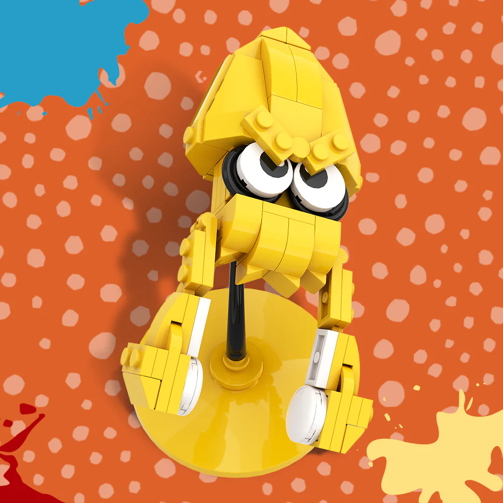 GOBRICKS MOC A0277Y04 yellow squid - YWOBB