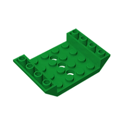 GOBRICKS GDS-684  Inverted 45 6 x 4 Double with 4 x 4 Cutout and 3 Holes - YWOBB